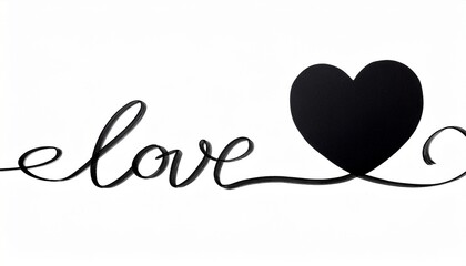 손글씨로 쓰여진 'LOVE'라는 글자가 하트와 어우러져 있다