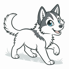 Siberian Husky Dog Vector
