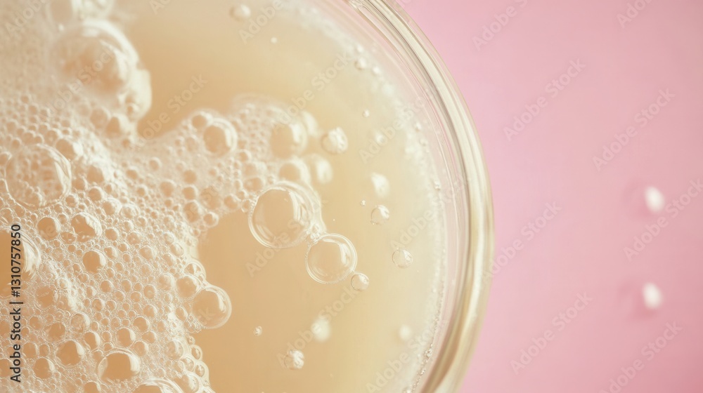 Aufkleber creating a clean and minimalist logo for fermentation with abstract jar and bubbles, representing pr