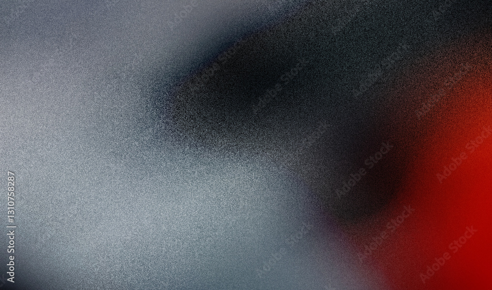 Poster grainy red gradient background fading to black with a subtle light source emanating from the top