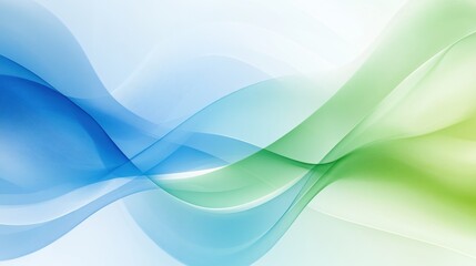 Fototapeta premium Modern digital wave pattern in blue and green, elegant curved lines creating a futuristic tech-inspired background with a sleek look