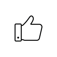 Obraz premium Thumbs up icon. like icon vector