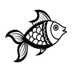 fish on a white background