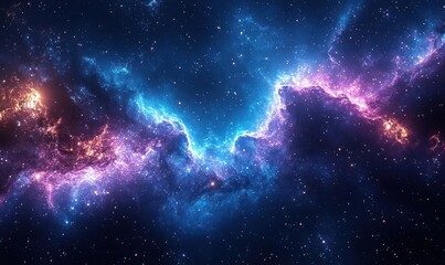 Naklejka premium Cosmic Nebula in Deep Space
