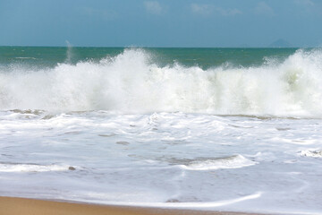 waves on the beach