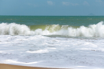 waves on the beach