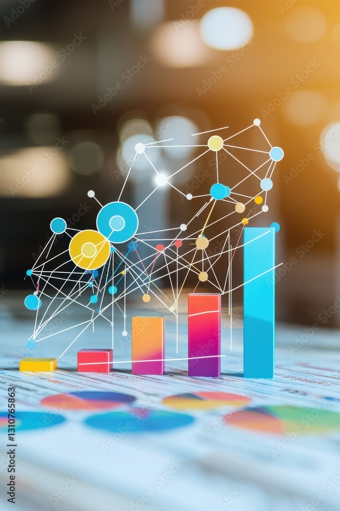 Poster risk assessment tools visualized through colorful, dynamic graphics