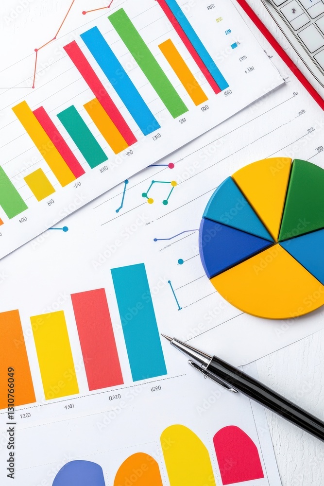 Poster risk assessment tools visualized through colorful, dynamic graphics