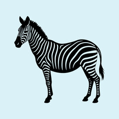 Obraz premium Zebra Silhouette vector