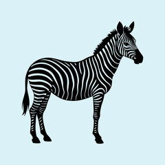 Obraz premium Zebra Silhouette vector