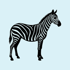 Zebra Silhouette vector