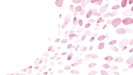 水彩風　桜春フレーム1