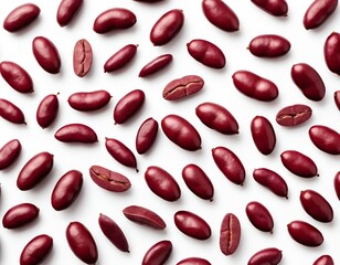 Red Kidney Beans Pattern, Top View