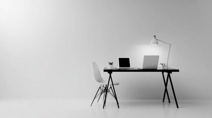 Modern Workspace Mockup