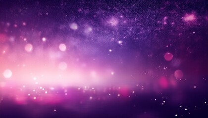 Obraz premium empty cosmic background blurred dark violet sky abstract texture defocused pink light illustration magical space banner romantic style