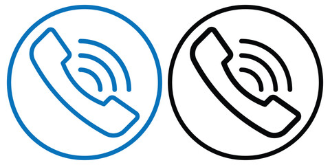 Call icon and phone icon. Answer decline phone call symbol. Communication Icon. Vector illustrator. 