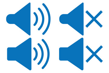 Speaker icon logo design. Sound icon, volume symbol, speaker sign. Audio, Sound System, Music Vector Graphics.