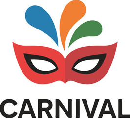 carnival mask vector illustration