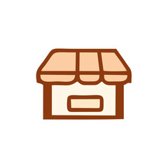 Outline set of food courts vector icons for web design isolated on white background