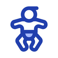 baby blue icon style