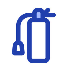 Obraz premium extinguishers blue icon style