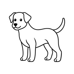 Cute Doggy Outline Icon