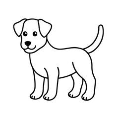 Cute Doggy Outline Icon