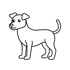 Cute Doggy Outline Icon