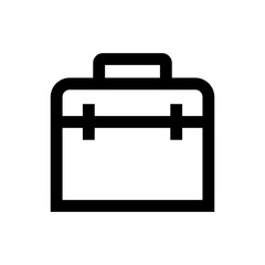 Tool box icon in black and outline style