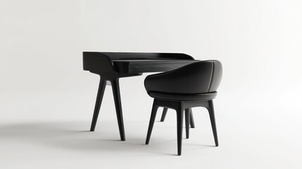 Modern Desk and Chair Studio Shot