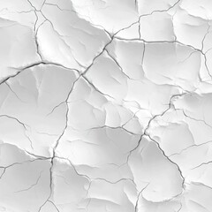 Naklejka premium Cracked white texture, abstract background.