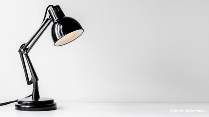 Modern Desk Lamp on White Surface