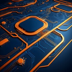 Abstract Circuit Board Technology Background