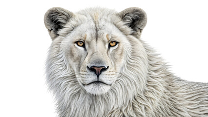 Obraz premium white lion isolated on white