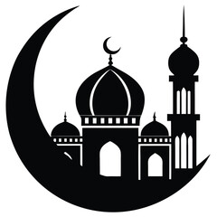 silhouette of mosque in istanbul