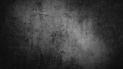 Obraz premium Close-up of black scratched metal texture with visible marks and high contrast