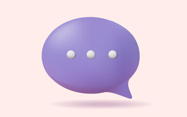 3d Chat bubble on pink background. concept of social media messages. speech bubbles, messenger shapes, Talk, dialogue, messenger, Chatting. Social network communication. 3d vector illustration