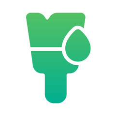 wet paint gradient icon style