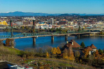 Fototapeta premium Downtown Portland, Oregon State City View 