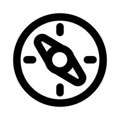 direction outline black icon style