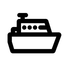 harbor outline black icon style