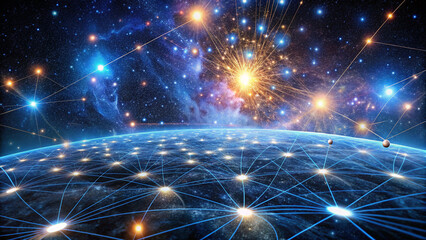 Digital Stars: AI Links in Cosmic Code Scene