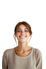 woman,smiling,hands raised and cheering for victory,PNG,transparent background,clipart.