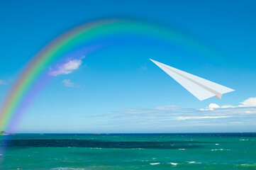 海と虹と紙飛行機-1