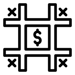 Obraz premium Market Positioning Icon