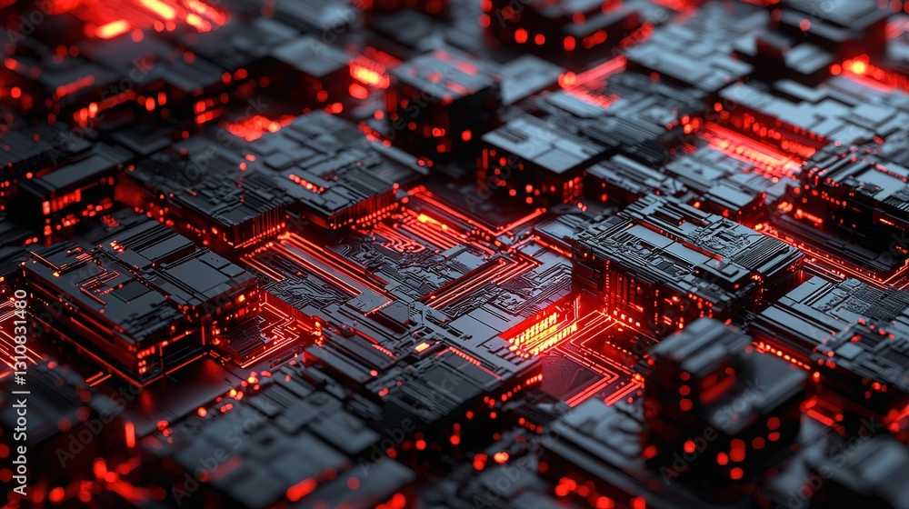 Aufkleber innovative blockchain technology design digital workspace gigapixel standard scale futuristic enviro