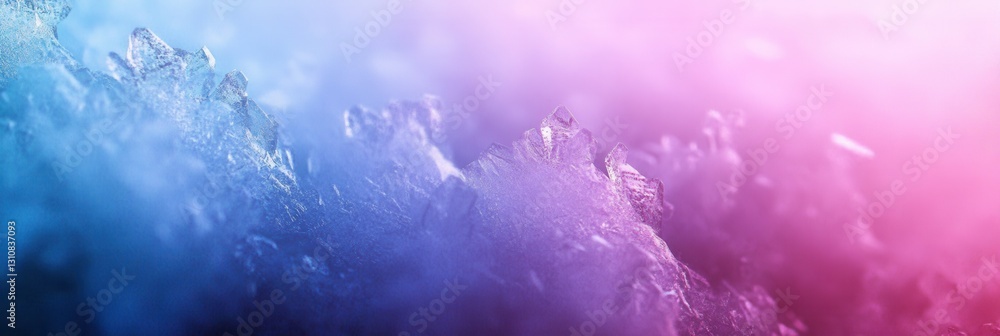 Fototapete captivating frozen ice crystals showcasing subtle reflections with an abstract frost effect in soft 