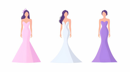 Elegant Dress Designs for Women in Soft Colors and Styles