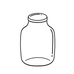 illustration of a glass bottle