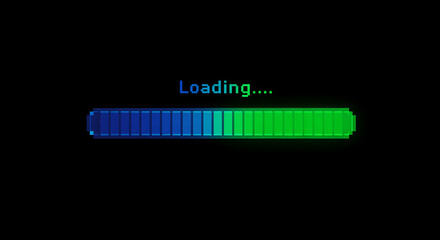 Pixelated Loading Bar - Simple Pixel-Style Progress Loader
